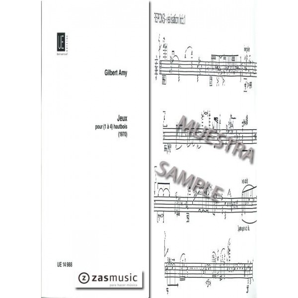 Amy: Jeux pour (1 à 4) hautbois (1970)