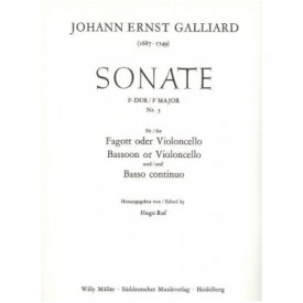 Galliard: Sonate F major n 3 for Bassoon or Violoncello and Baso continuo