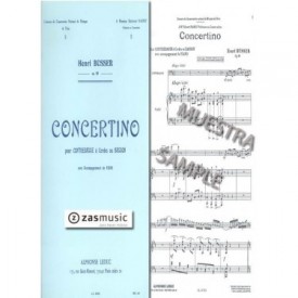 Busser: Concertino Op. 80 para contrabajo o fagot. Acompañamiento de piano