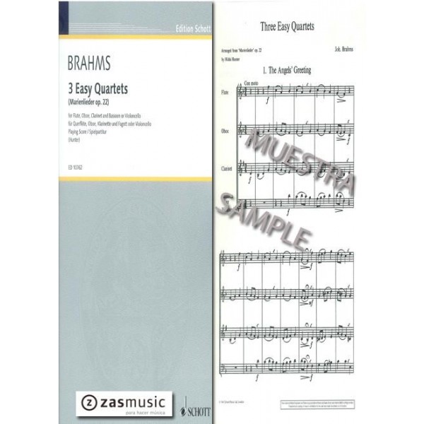 Brahms: Three Easy Quartets