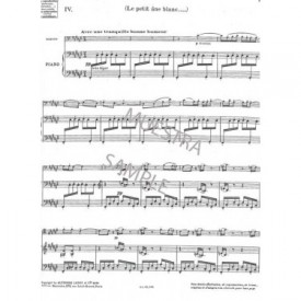 Ibert: Le petit ânne blanc para fagot y piano