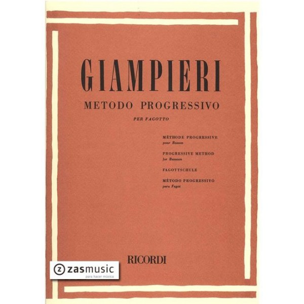 Giampieri: Método progresivo per fagotto