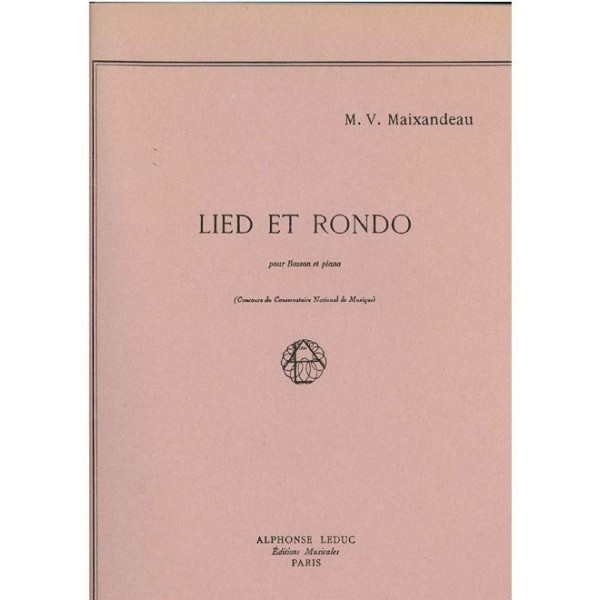 Maixandeau: Lied et rondo para fagot y piano