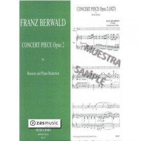 Berwald: Concert piece opus 2 for bassoon and piano reduction
