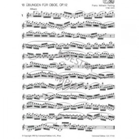 Wilhelm Ferling: 18 estudios para oboe op. 12