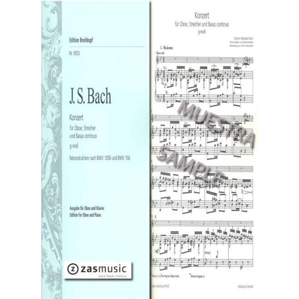 Bach, Johann Sebastian  Concerto en Sol m (BWV 1056 E 156)