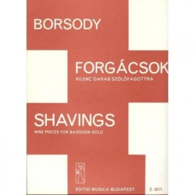 Borsody: Shavings. Nine pieces for bassoon solo