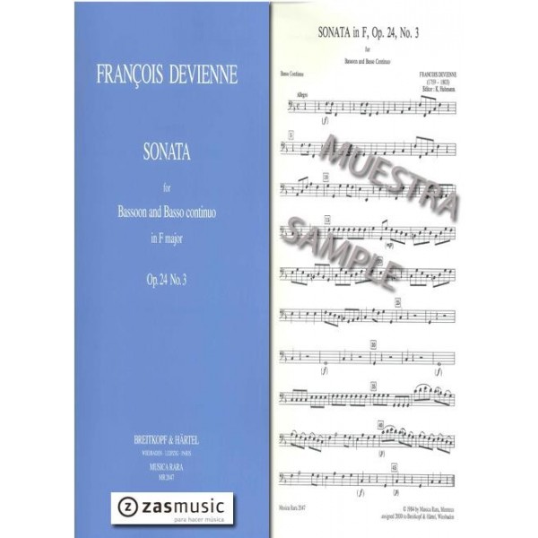 Devienne, Sonata Fa op. 24 nº3