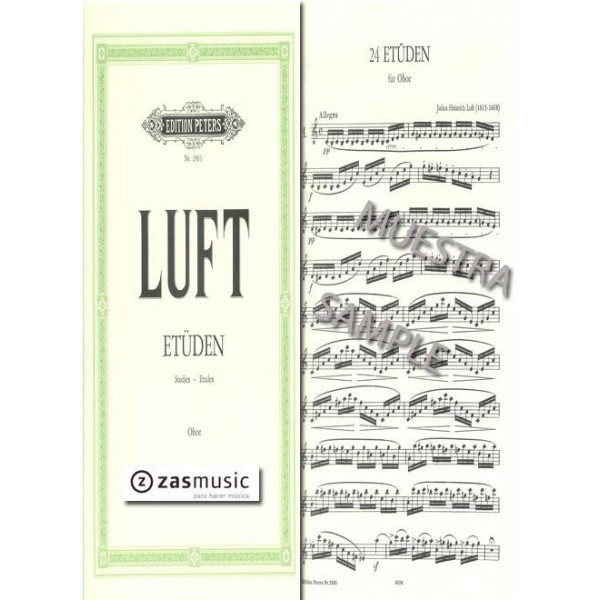 Luft, Julius Heinrich (1813-1868): 24 Etüden für Oboe