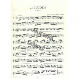 Luft, Julius Heinrich (1813-1868): 24 Etüden für Oboe