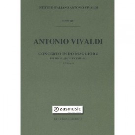 Antonio Vivaldi (1678-1741): Concerto in Do M per oboe, archi e cembalo F.VII nº 6 (RV 447)