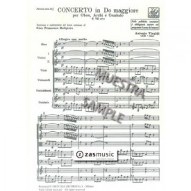 Antonio Vivaldi (1678-1741): Concerto in Do M per oboe, archi e cembalo F.VII nº 6 (RV 447)