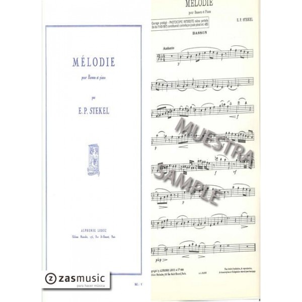 Stekel: Mélodie para fagot y piano
