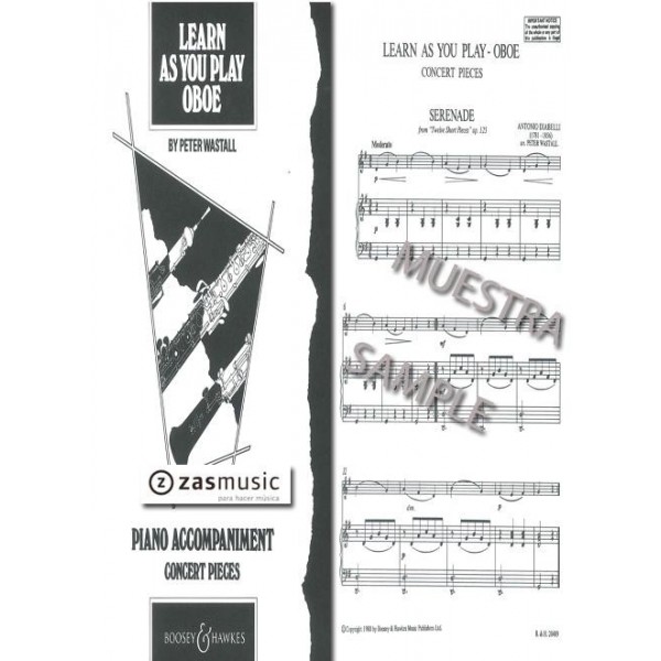 Wastall, Peter.  Acompañamiento de piano del Aprende tocando el oboe