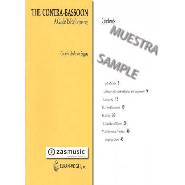 Anderson: The Contra-Basoon. Aguide to performance