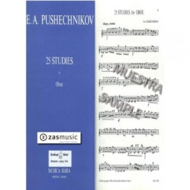 Pushechnikov, E.A.: 25 studies for oboe