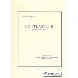Bozza: Contrastes III para clarinete y fagot