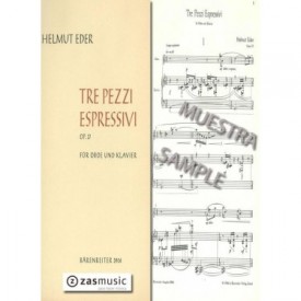 Eder, Helmut: Tre pezzi espressivi op. 37 für oboe und klavier