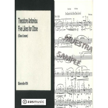 Antoniou: Five likes for solo oboe (oboe d´amore)