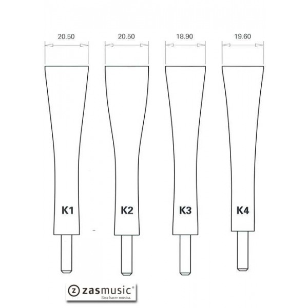 punta forma caña contrafagot