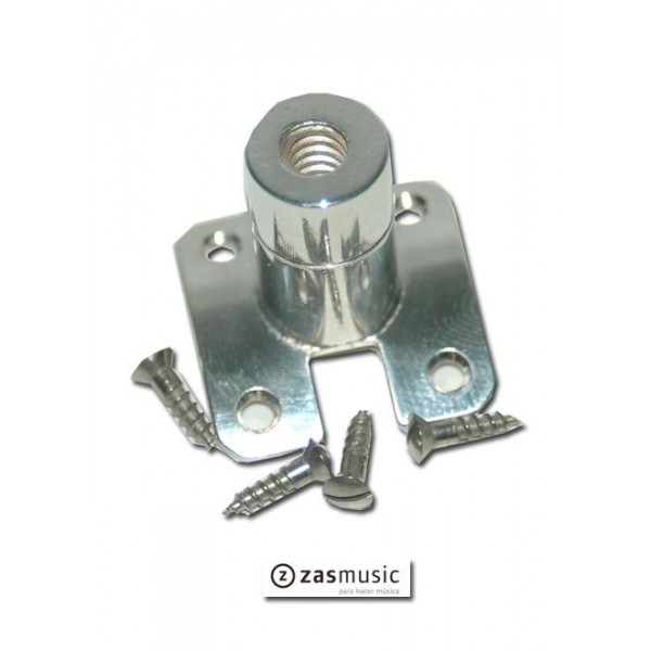 Accesorio con baño de plata para la colocación del apoyamano de fagot modelo enroscado