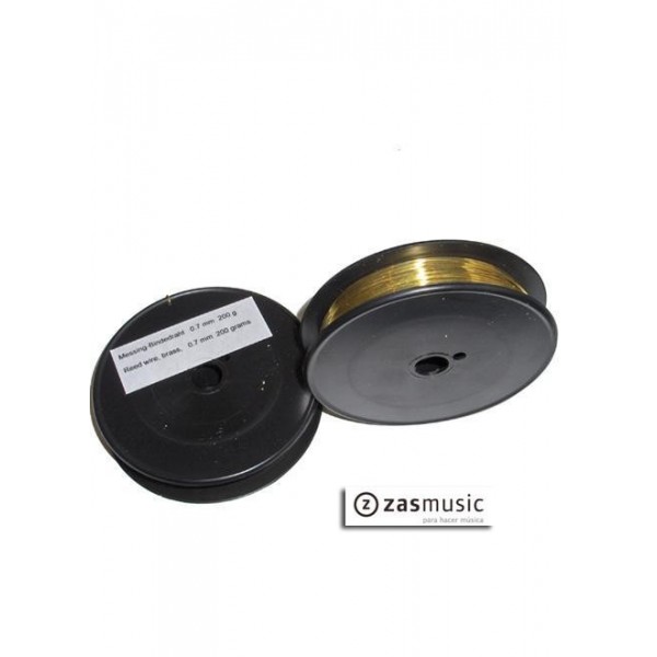 Bobina de hilo de latón de 0,7 mm de diámetro. RIEGER