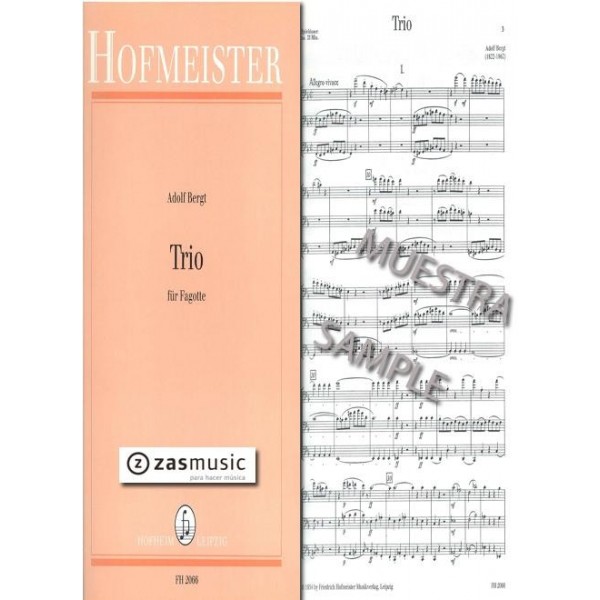 Bergt, Adolf (1822-1862): Trio für fagotte