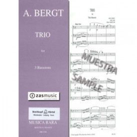 Bergt, Adolf: Trio for 3 bassoons