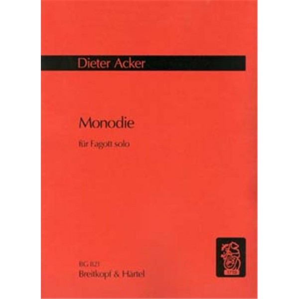 Acker: Monodie für fagott solo