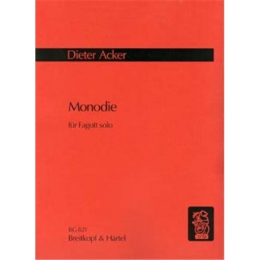 Acker: Monodie für fagott solo