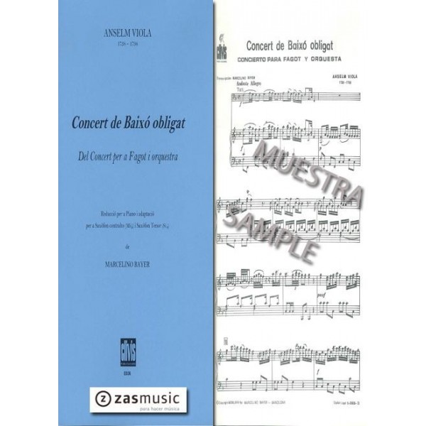 Viola: Concert de baixó obligat (para fagot y orquesta)