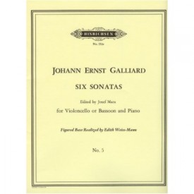 Galliard: Six sonatas for violoncello or bassoon and piano Sonata V