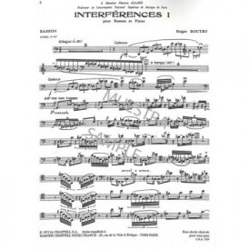 Boutry: Interférences 1 pour basson et piano