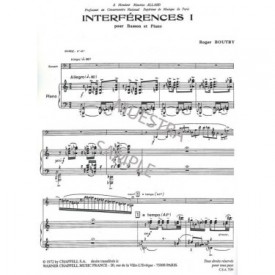 Boutry: Interférences 1 pour basson et piano