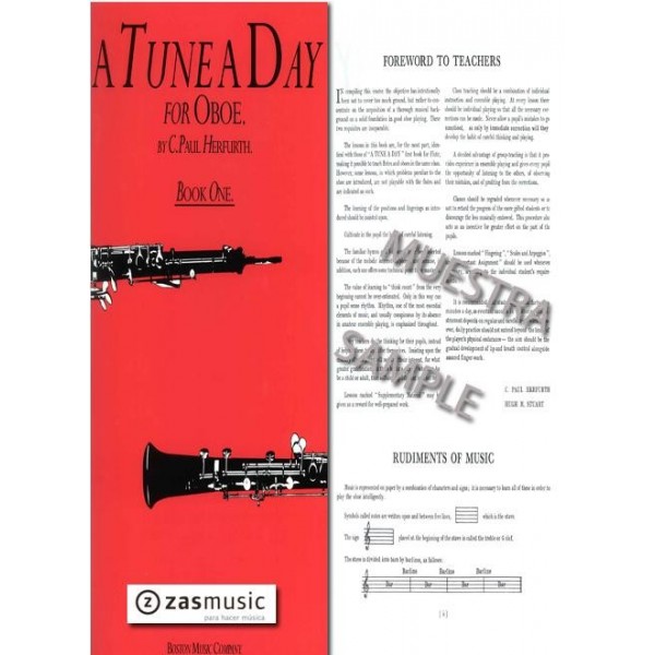 Herfurth, C. P.: A tune a day for oboe (book one)