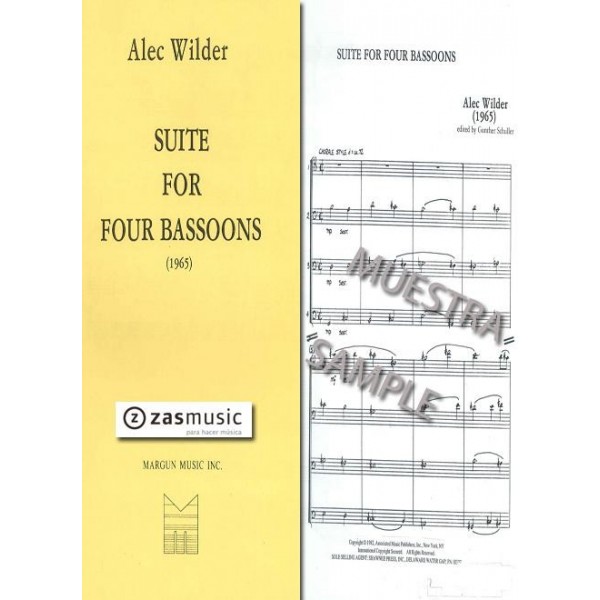 Wilder, Alec: Suite for four bassoons (1965)