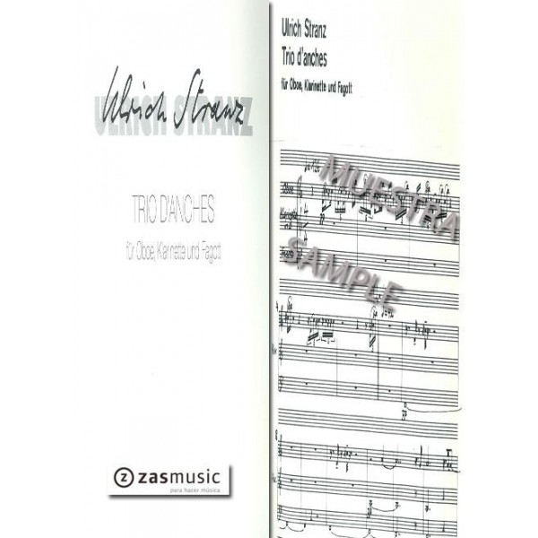 Stranz: Trio d´anches für oboe, klarinett uns fagott 197980