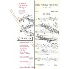 Allard: Short Pieces in all keys. fagot y piano 27 y 28