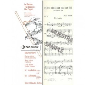 Allard: Short Pieces in all keys. fagot y piano 7 y 8