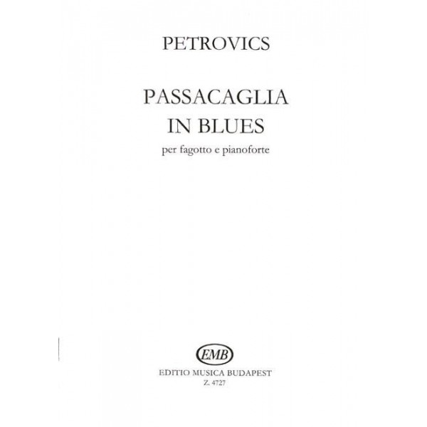Petrovics: Passacaglia in blues per fagotto e pianoforte