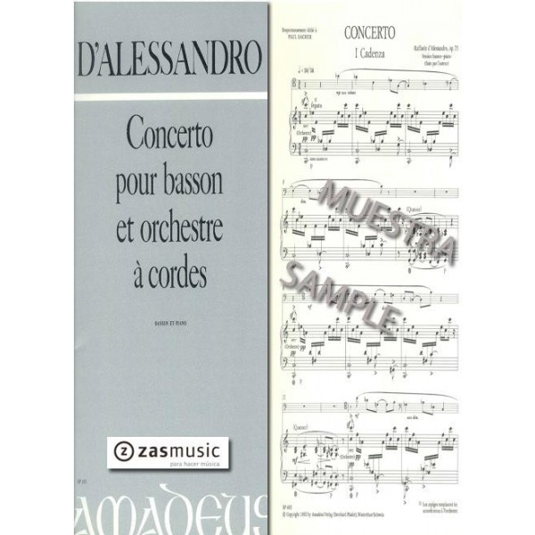 d´Alessandro: Concerto pour basson et orchestre à cordes