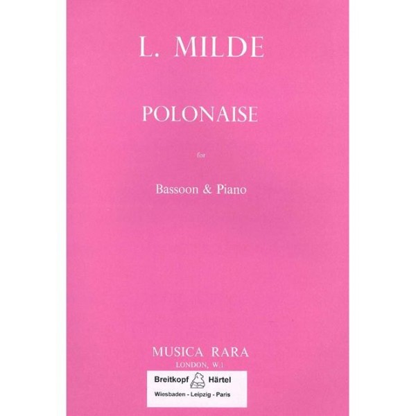 Milde: Polonaise for bassoon and Piano