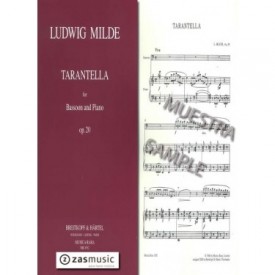 Milde: Tarantella for bassoon and piano op. 20