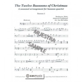Beethoven, Holst: The Twelve Bassoons of Chritsmas. A seasonal arrangement for bassoon quartet