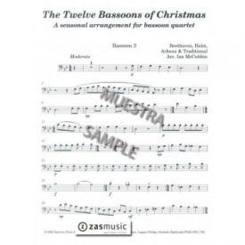 Beethoven, Holst: The Twelve Bassoons of Chritsmas. A seasonal arrangement for bassoon quartet