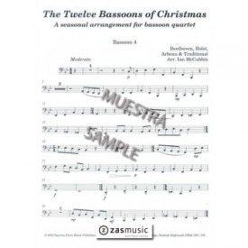Beethoven, Holst: The Twelve Bassoons of Chritsmas. A seasonal arrangement for bassoon quartet
