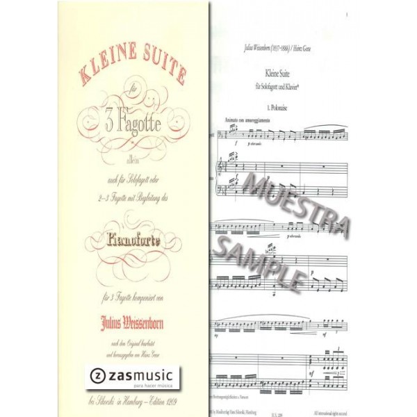 Weissenborn: Kleine Suite für 3 fagotte allein auch für solofagott