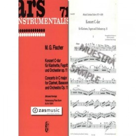 Fischer: Konzert C-dur für Klarinett, Fagott und Orchester op. 11