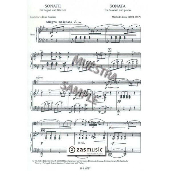 Glinka: Sonata for bassoon and piano