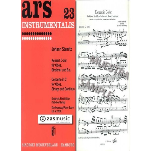 Stamitz: Konzert in C dur für oboe, streichorchester un basso continuo